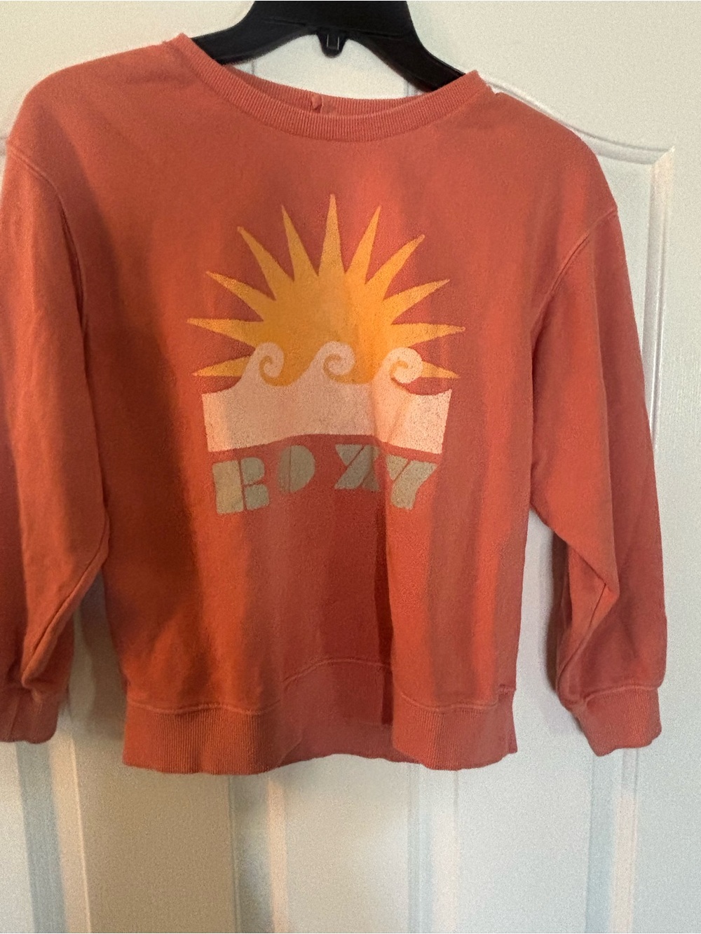 Roxy Coral Sweatshirt with Sun Graphic